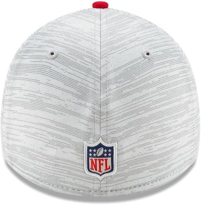 Men's New Era Gray/Scarlet San Francisco 49ers 2021 NFL Training Camp Official 39THIRTY Flex Hat