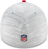 Men's New Era Gray/Scarlet San Francisco 49ers 2021 NFL Training Camp Official 39THIRTY Flex Hat
