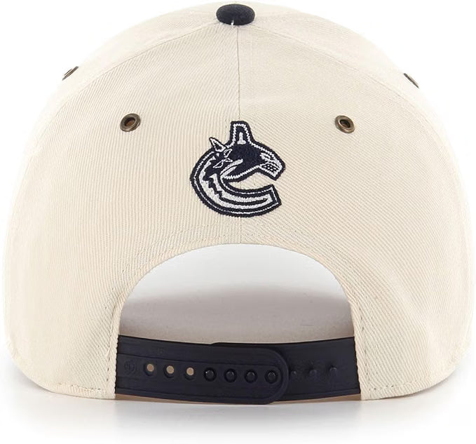 '47 NHL MVP Vancouver Canucks HPD Snapback Hat - White/Navy