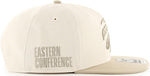 47 Sure Shot Captain Toronto Raptors NBA Sierra Sidepatch Snapback - Cream