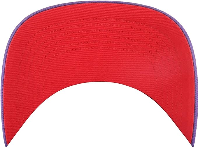 ‘47 Hitch Toronto Raptors Double Header Pinstripe Side Patch Snapback - White