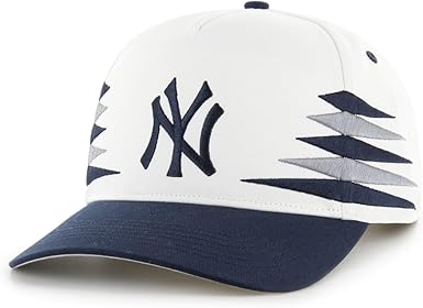 '47 MLB Hitch New York Yankees Diamond Cut Snapback Hat - White/Navy