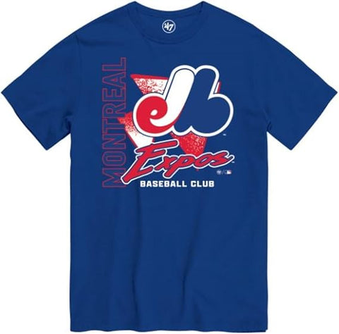 '47 MLB Youth Montreal Expos Side Arm Tee - Blue