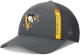 Fanatics NHL Pittsburgh Penguins Authentic Pro Adjustable Trucker Hat - Grey