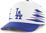 '47 MLB Hitch Los Angeles Dodgers Diamond Cut Snapback Hat - White/Blue