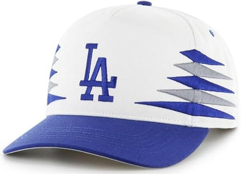 '47 MLB Hitch Los Angeles Dodgers Diamond Cut Snapback Hat - White/Blue