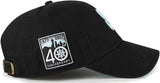 47 MLB Seattle 1987 Black Mint Double Under Clean Up Adjustable Hat - Black