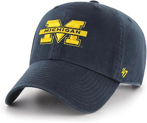 '47 Clean Up Michigan Wolverines NCAA College Team Adjustable - Navy