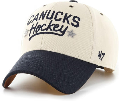 '47 NHL MVP Vancouver Canucks HPD Snapback Hat - White/Navy