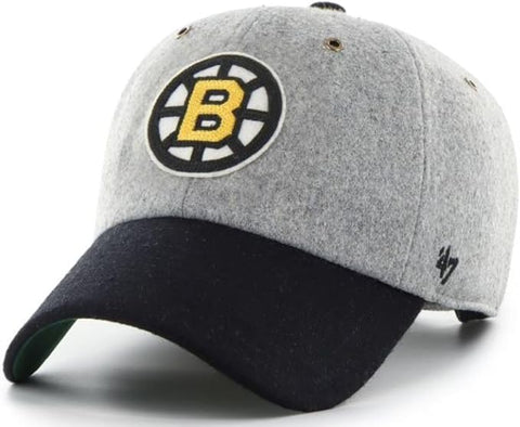 '47 NHL Boston Bruins Golden Age TT Adjustable Wool Clean Up - Grey/Black