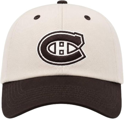 '47 NHL Montreal Canadiens Two Tone Adjustable Clean Up Hat - Beige/Brown