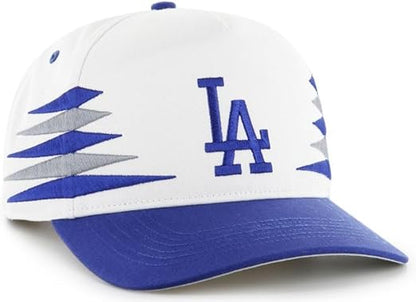 '47 MLB Hitch Los Angeles Dodgers Diamond Cut Snapback Hat - White/Blue