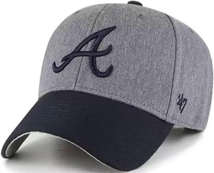 47 MVP Atlanta Braves Granite Adjustable Hat - Charcoal