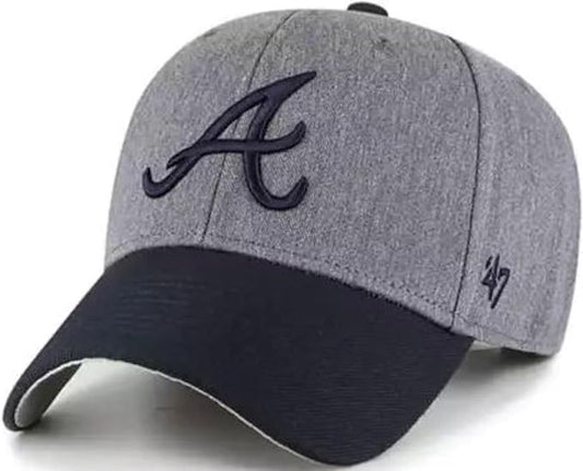 47 MVP Atlanta Braves Granite Adjustable Hat - Charcoal