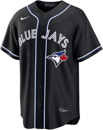 Nike MLB Toronto Blue Jays Fashion Black Out Blank Jersey - Black