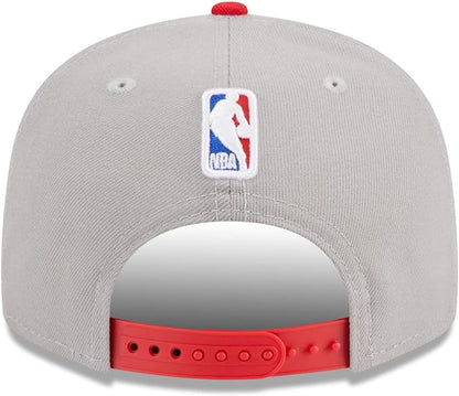 New Era NBA Toronto Raptors 2023 Draft 9FIFTY Snapback Hat - Gray/Red