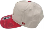 47 MLB St Louis 1882 Fiji Hitch Adjustable Snapback Hat - Natural/Red