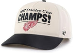 47 NHL Detroit Red Wings Tabloid 1997 Stanley Cup Championship Hitch Adjustable Snapback Cap - Black/Beige