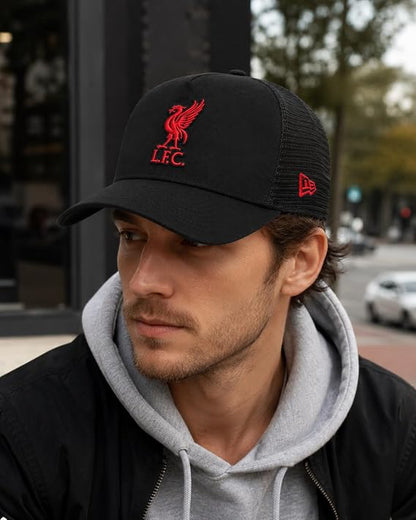 New Era 9FORTY A-Frame Premier League Liverpool FC Adjustable Snapback Hat - Black