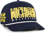'47 NCAA Michigan Wolverines  Byline Cord Hitch Adjustable Snapback Hat - Dark Navy