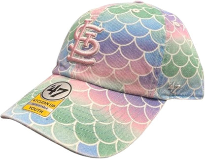 47 MLB Youth St. Louis Mermaid Clean Up Adjustable Hat - Multicolor