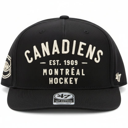 47 NHL Montreal Canadiens Vintage Hitch Snapback Adjustable Hat - Black