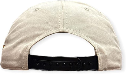 American Needle NHL Vancouver Canucks Roscoe Alt Adjustable Snapback Hat with Side Patch - Cream/Black