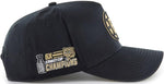47 Sure Shot MVP DT NHL Boston Bruins Deluxe Adjustable Snapback Hat - Black/Gold