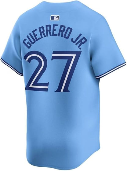 Nike Mens MLB Toronto Blue Jays Vladimir Guerrero Jr. Alternate Limited Jersey Stitched Name and Number - Powder Blue