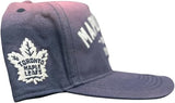 '47 NHL Toronto Maple Leafs Dusted Laramie Hitch Adjustable Snapback Hat - Grey