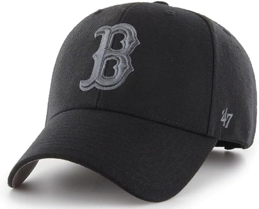 47 MLB Boston Red Sox MVP Adjustable Hat - Charcoal/Black
