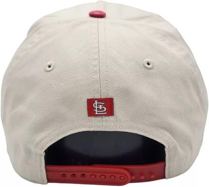 47 MLB St Louis 1882 Fiji Hitch Adjustable Snapback Hat - Natural/Red