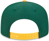 New Era NFL 9FIFTY Green Bay Packers Two Tone Adjustable Snapback Hat - Green/Yellow