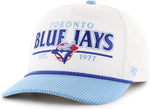 47 MLB Toronto Blue Jays 1977 Rustic Hitch Adjustable Hat - White/Blue