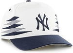 '47 MLB Hitch New York Yankees Diamond Cut Snapback Hat - White/Navy