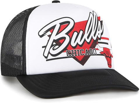 '47 Trucker NBA Chicago Hang Out Mesh Back Adjustable Hat - Black/White