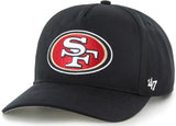 47 NFL San Francisco 49ers Hitch RF Adjustable Snapback Hat - Black