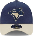 New Era 9FORTY A-Frame MLB Toronto Blue Jays Moleskin Crown Snapback Hat - Navy