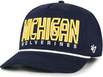 '47 NCAA Michigan Wolverines  Byline Cord Hitch Adjustable Snapback Hat - Dark Navy