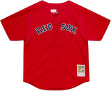 Mitchell & Ness Men's MLB Boston Red Sox David Ortiz #34 Authentic 2004 Cooperstown Batting Practice Button-Up Jersey - Red