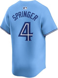 Nike Mens MLB Toronto Blue Jays George Springer Alternate Limited Jersey - Powder Blue