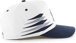 '47 MLB Hitch New York Yankees Diamond Cut Snapback Hat - White/Navy