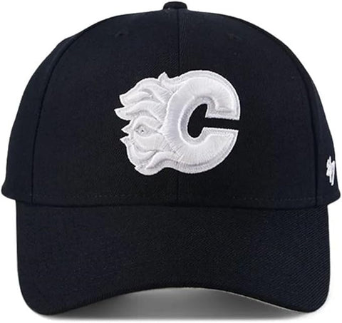 47 MVP NHL Calgary White Logo Adjustable Hat - Black