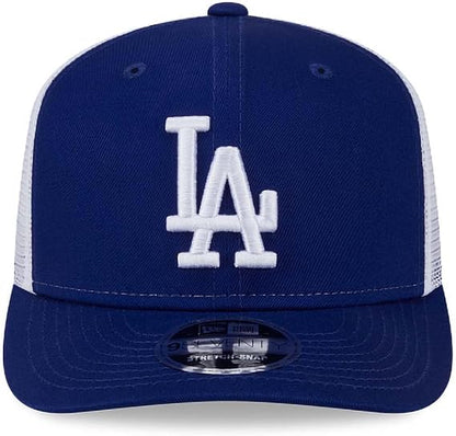 New Era MLB Los Angeles Dodgers 9SEVENTY Stretch-Snap Adjustable Trucker Hat - Blue/White