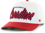 47 NHL Montreal Canadiens Drop Shadow Hitch Adjustable Snapback Hat - White/Red