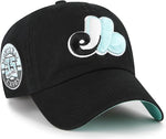 47 MLB Montreal Expos 1969 Black Mint Double Under Clean Up Adjustable Hat - Black