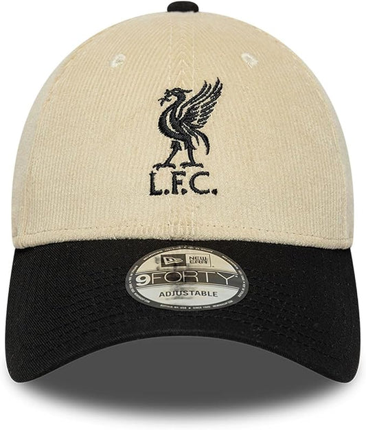 New Era 9FORTY EPL Liverpool FC Corduroy Core Adjustable Hat - Beige/Black