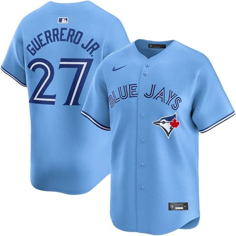 Nike Mens MLB Toronto Blue Jays Vladimir Guerrero Jr. Alternate Limited Jersey - Powder Blue