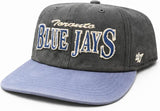 47 MLB Toronto Blue Jays Cragged Captain RL Adjustable Snapback Hat - Grey/Blue