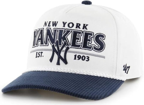 47 MLB New York Yankees Rustic Hitch Adjustable Hat - White